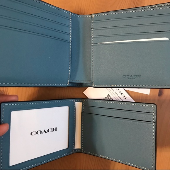 🐶 ❤️ Coach 3 In 1 Wallet In Signature Canvas With Happy Dog Print - Picture 9 of 10